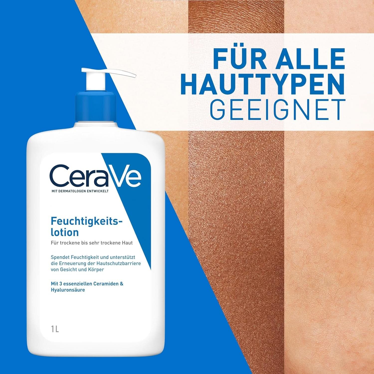 Cerave Lotion hydratante corps et visage, 1 litre Cosmétiques et Beauté Naty Shop