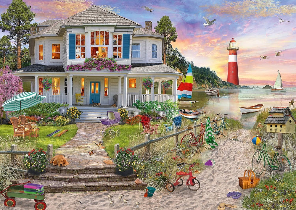 Schmidt Spiele Maison de plage, puzzle 1 000 pièces Puzzle Naty Shop