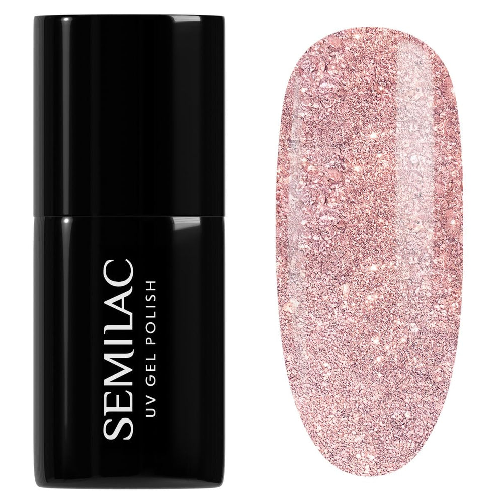 Semilac UV Nagellack Hybrid 404 Muffin aux haricots noirs 7 ml Kollektion Tastes of Fall