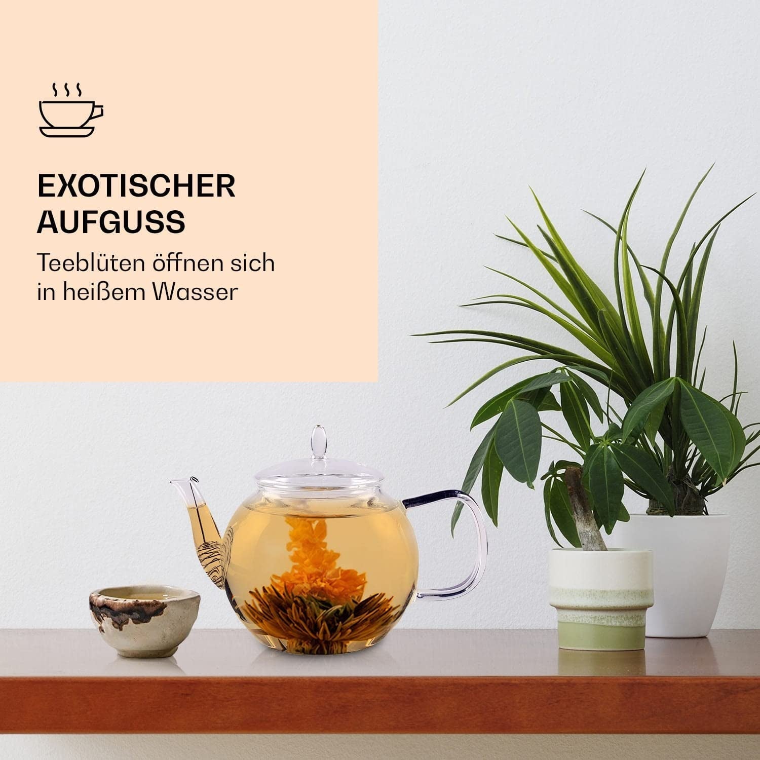 Boîte mixte élégante de 6 pièces Feelino - Fleurs de thé blanc Feelino dans une magnifique boîte de dégustation et cadeau avec 6 roses de thé blanc différentes, emballées individuellement sous vide, paquet de 1 pièce