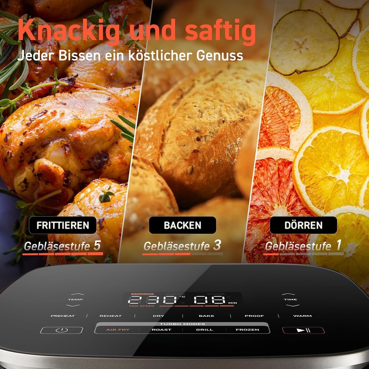 Cosori Turboblaze Friteuse à air chaud Airfryer, 9-en-1, 6 litres, appareils silencieux Naty Shop