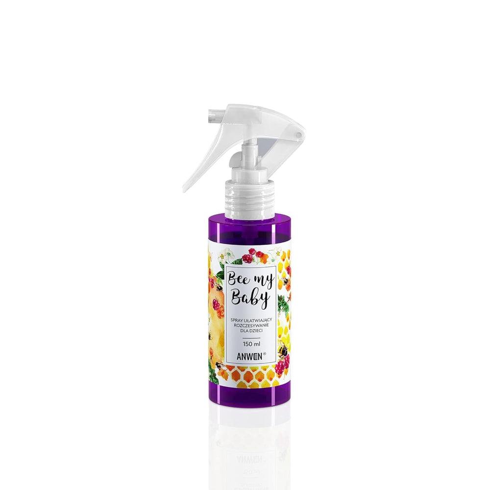 Bee My Baby Spray naturel pour cheveux de bébé pour démêler, démêler et peigner au parfum de gomme de framboise - Nourrissant au beurre de karité et à l'extrait de miel Produits démêlants Naty Shop Default Title