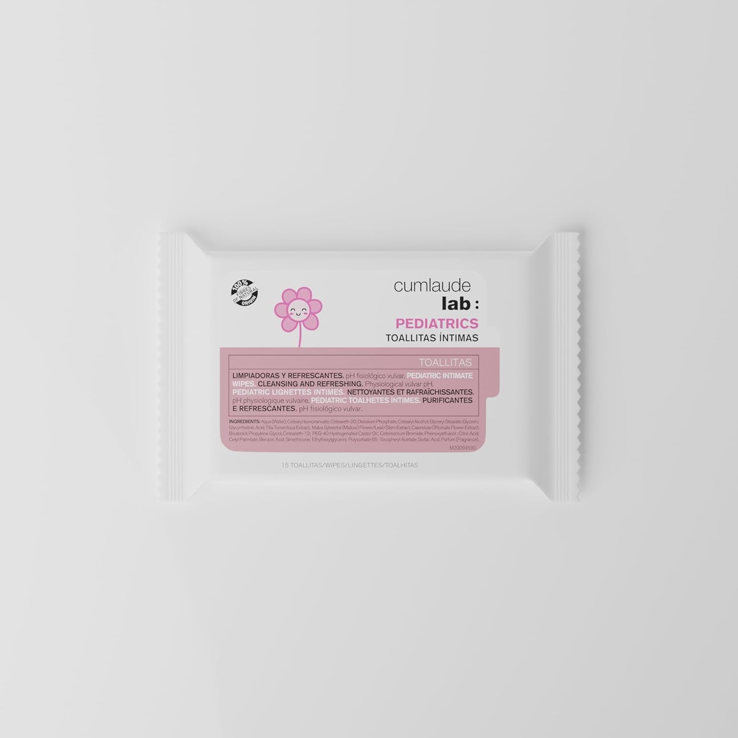 Lingettes intimes de laboratoire pour enfants, 15 pièces, nettoyantes et rafraîchissantes, valeur pH physiologique