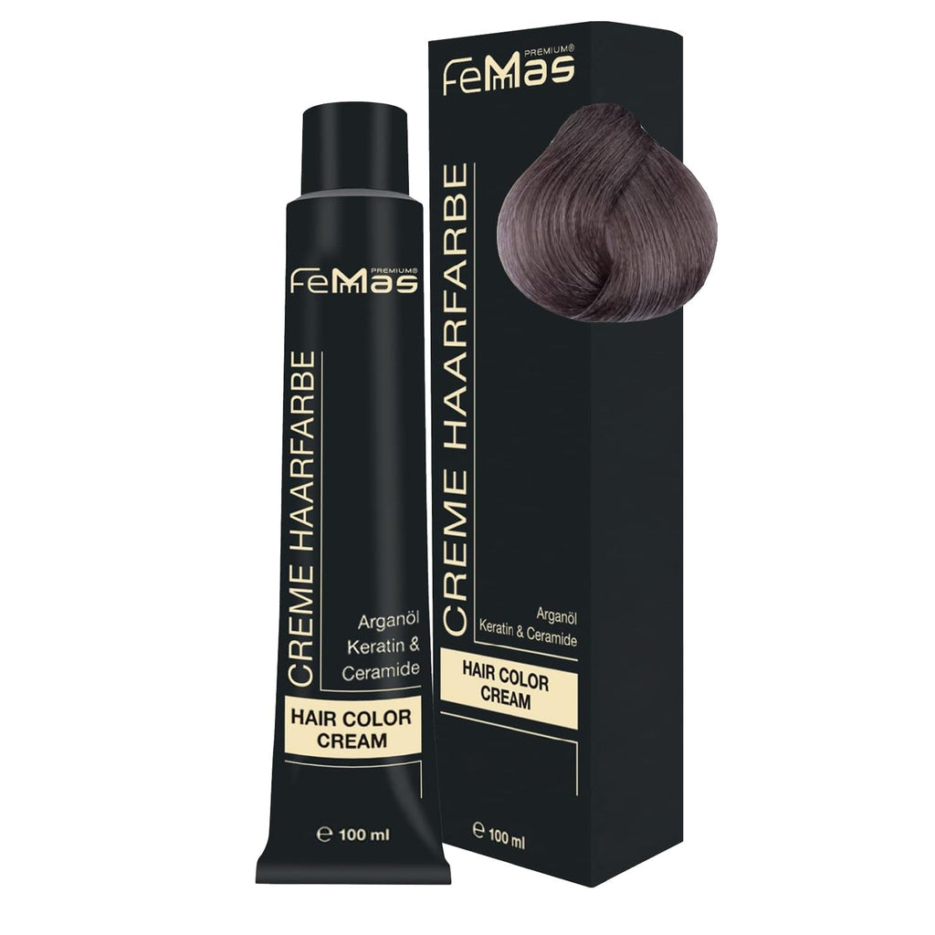 FemMas Hair Colour Pure & Mix Red I Cremă profesională cu ulei de argan, keratină și ceramide I Ca o vopsea de păr permanentă sau nuanță pentru rezultate radiante, de lungă durată I 100 ml