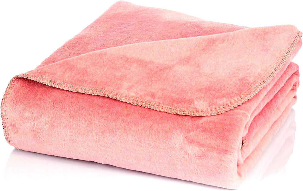 Glart couverture douillette simple couverture rouge bordeaux 130X170 cm canapé, couverture en laine douce et chaude extra moelleuse comme une couverture de canapé couverture de canapé, couverture câline couverture douillette, couverture de canapé en peluche, U1B Lits et couvertures Glart Uni-Altrosé