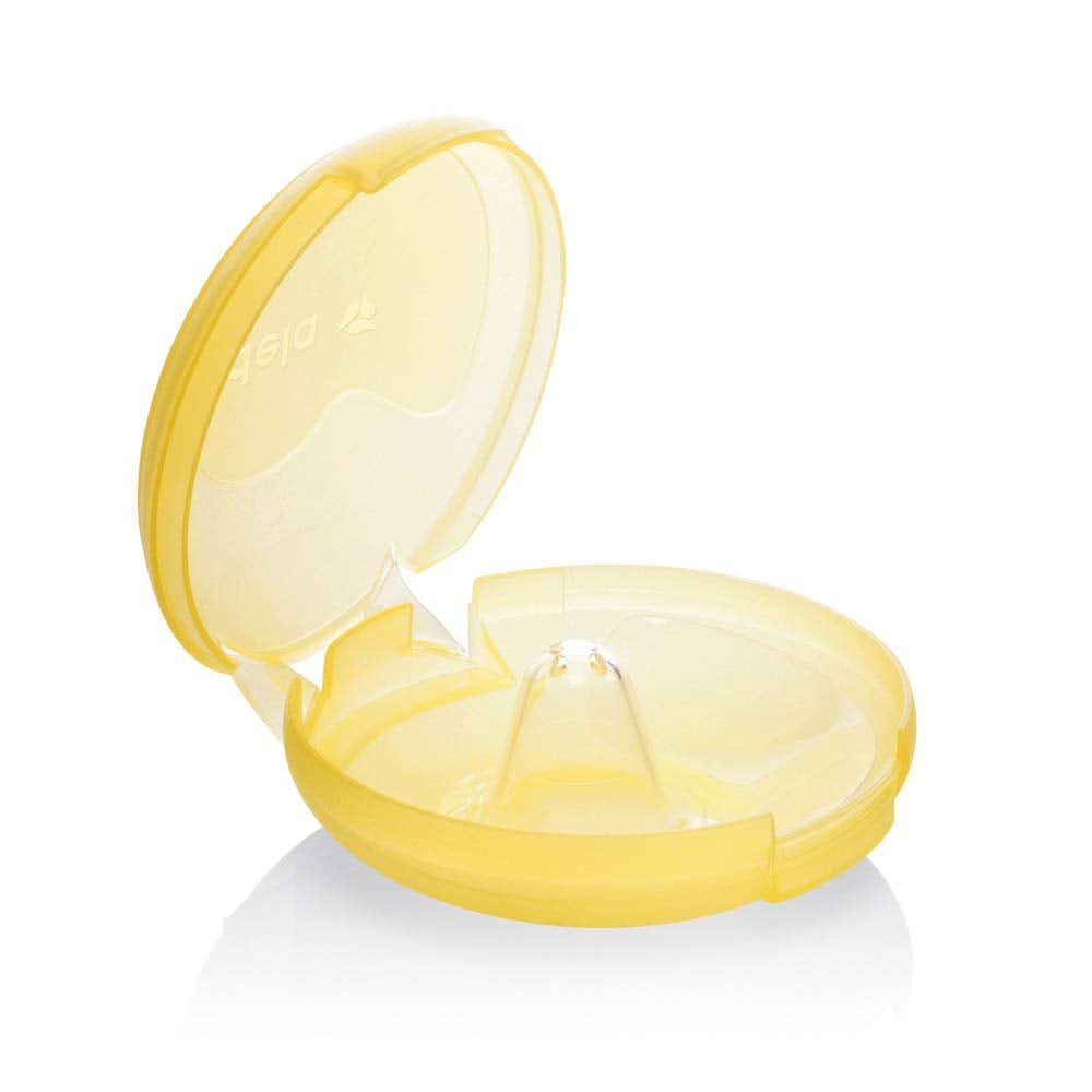 Medela Contact Brusthütchen – Bpa-Frei – Aus Ultradünnem, Weichem Silikon – Inklusive 2 Brusthütchen Und Etui – 20 Mm, Medium Accesorii Hrana si Alaptare Bebe Naty Shop