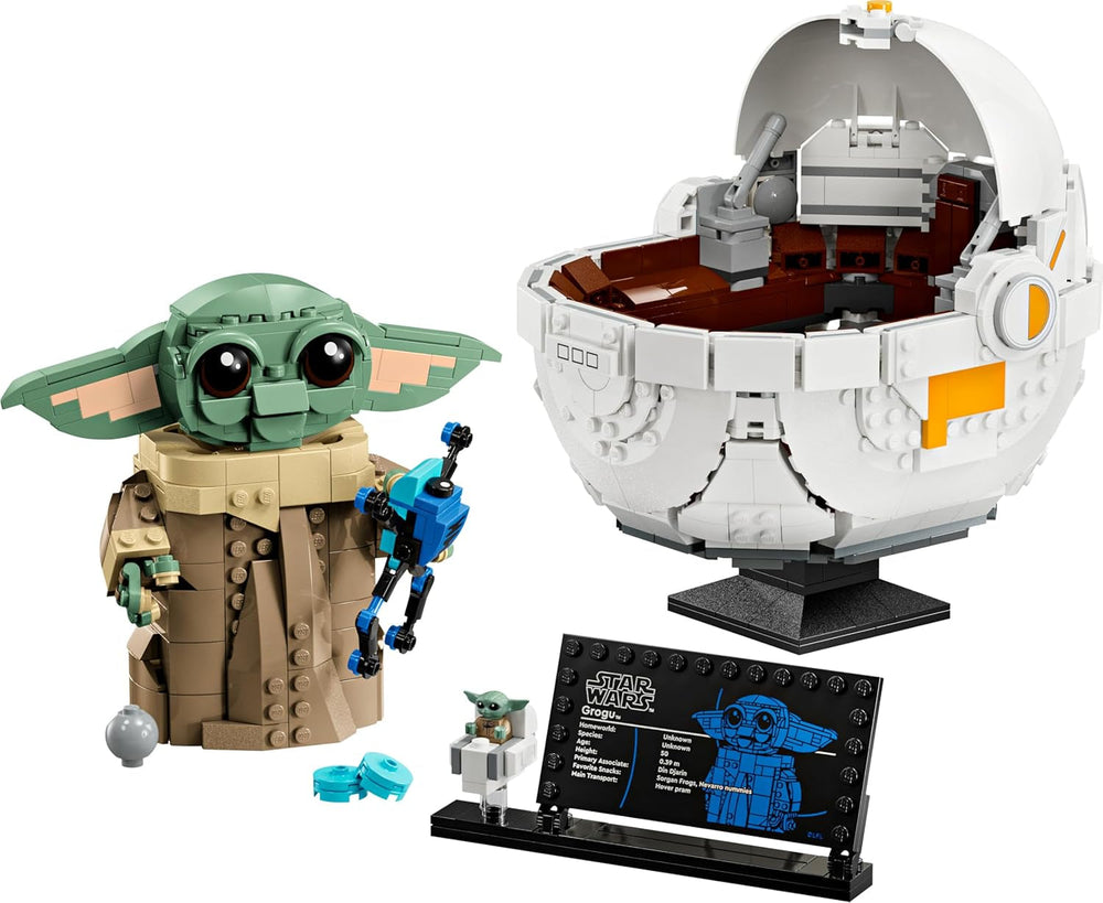 LEGO Star Wars 75403 Grogu in Seiner Repulsorwiege aus The Mandalorian - Minifigur zum Sammeln - Modell zum Bauen, Spielen und Ausstellen - Wohn-Deko - Geschenk für Jungen und Mädchen ab 10 Jahren