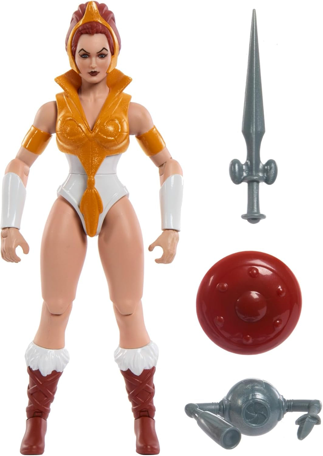 Masters of the Universe Origins Toy Cartoon Teela Action Figure Environ 14 cm de haut Motu Heroine Accessoire et mini bande dessinée HYD27 Action Figures Naty Shop Titre par défaut