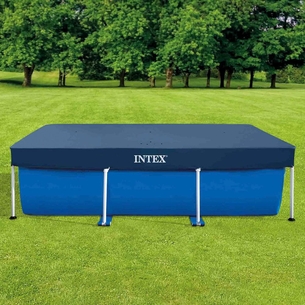 Intex 28038 - Bâche pour piscines hors sol rectangulaires, PVC, bleue, 300x200 cm