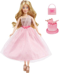 MGA's Dream Ella Let's Celebrate Puppe - ARIA - 29 cm grosse Blonde Party Modepuppe - Rosa & Gold Glitter Konfettischmetterlinge - 5 Accessoires - Pour les petits et les enfants à partir de 4 ans