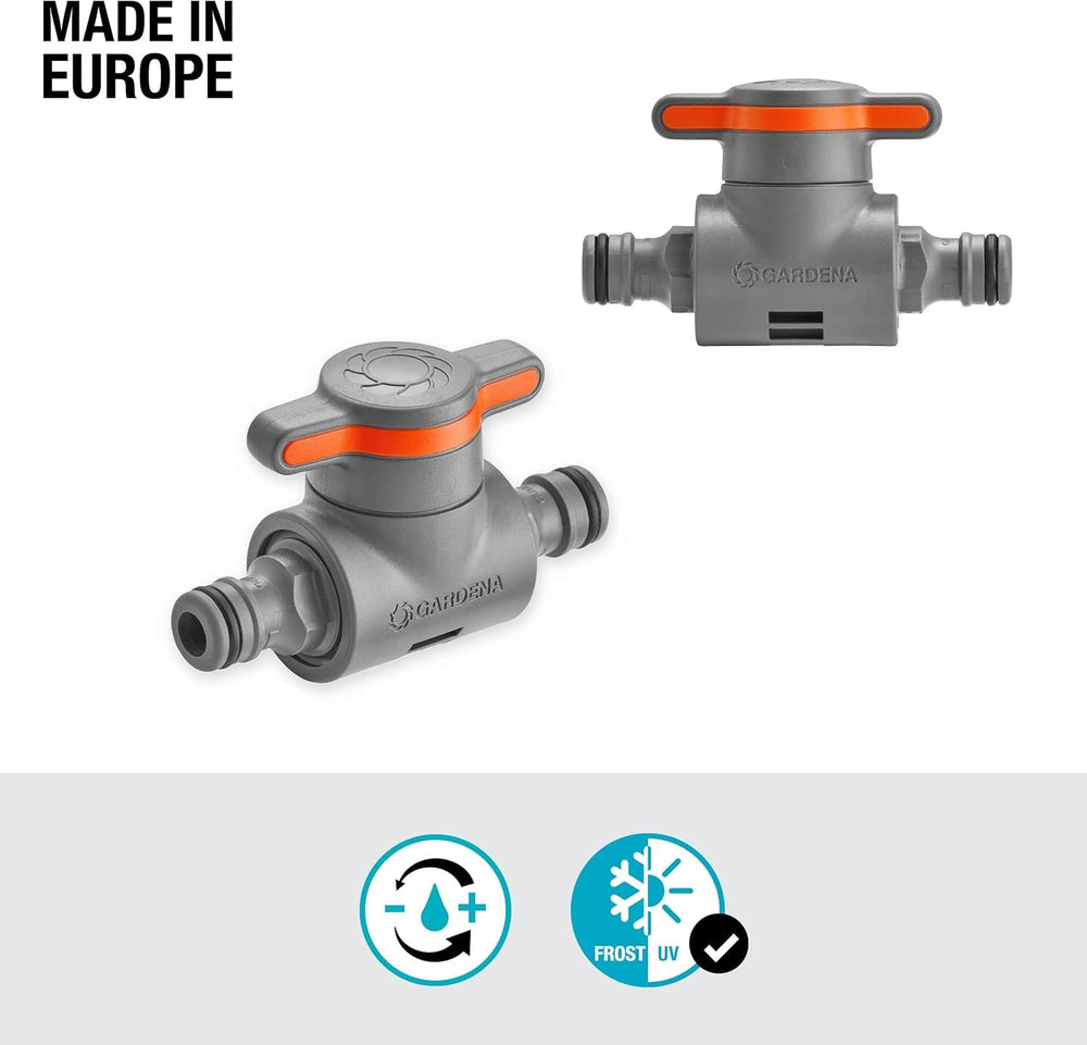 Gardena Raccord avec vanne de régulation, gris, orange