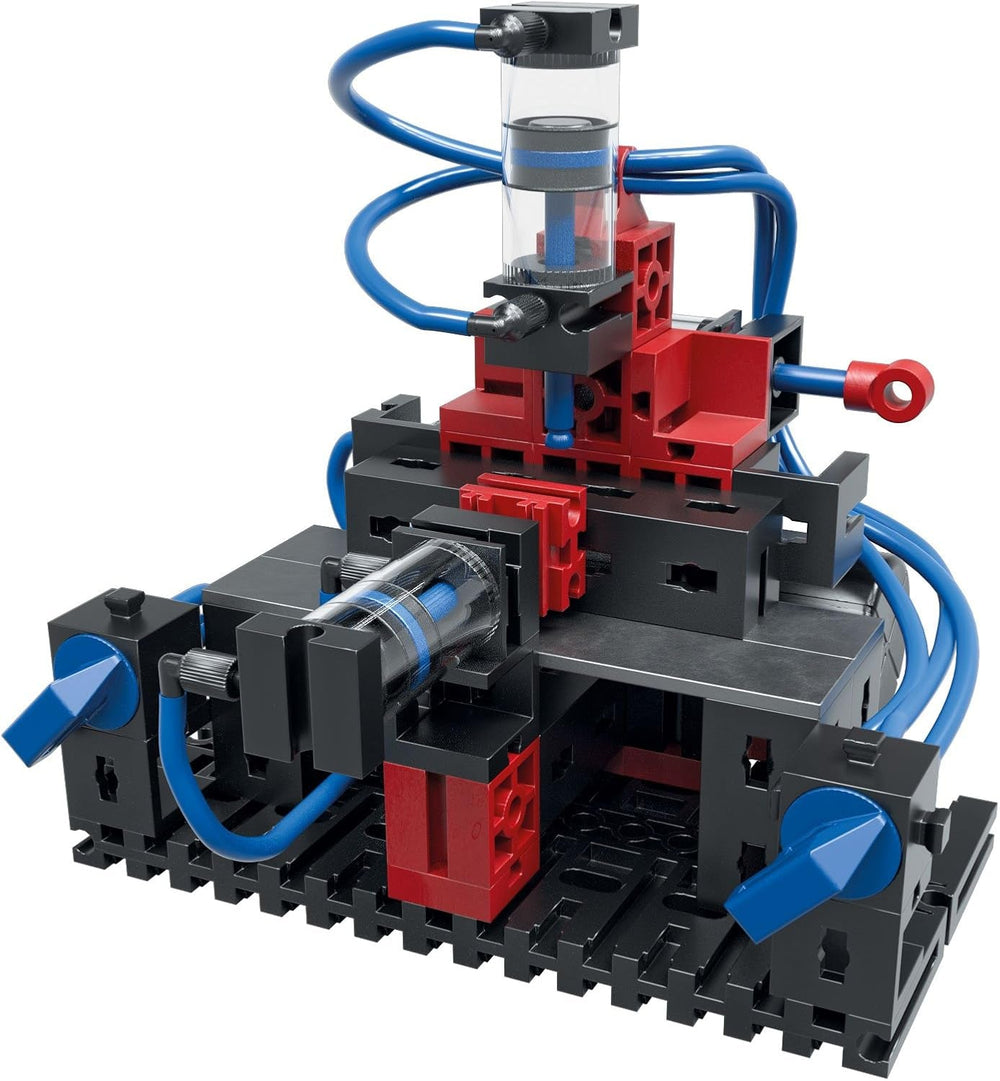 fischertechnik 533874 PROFI Pneumatic Power – Bausatz für Kinder ab 8 Jahren, pneumatisch betriebenes Spielzeug, Bagger und 4 weitere Modelle zum Zusammenbauen