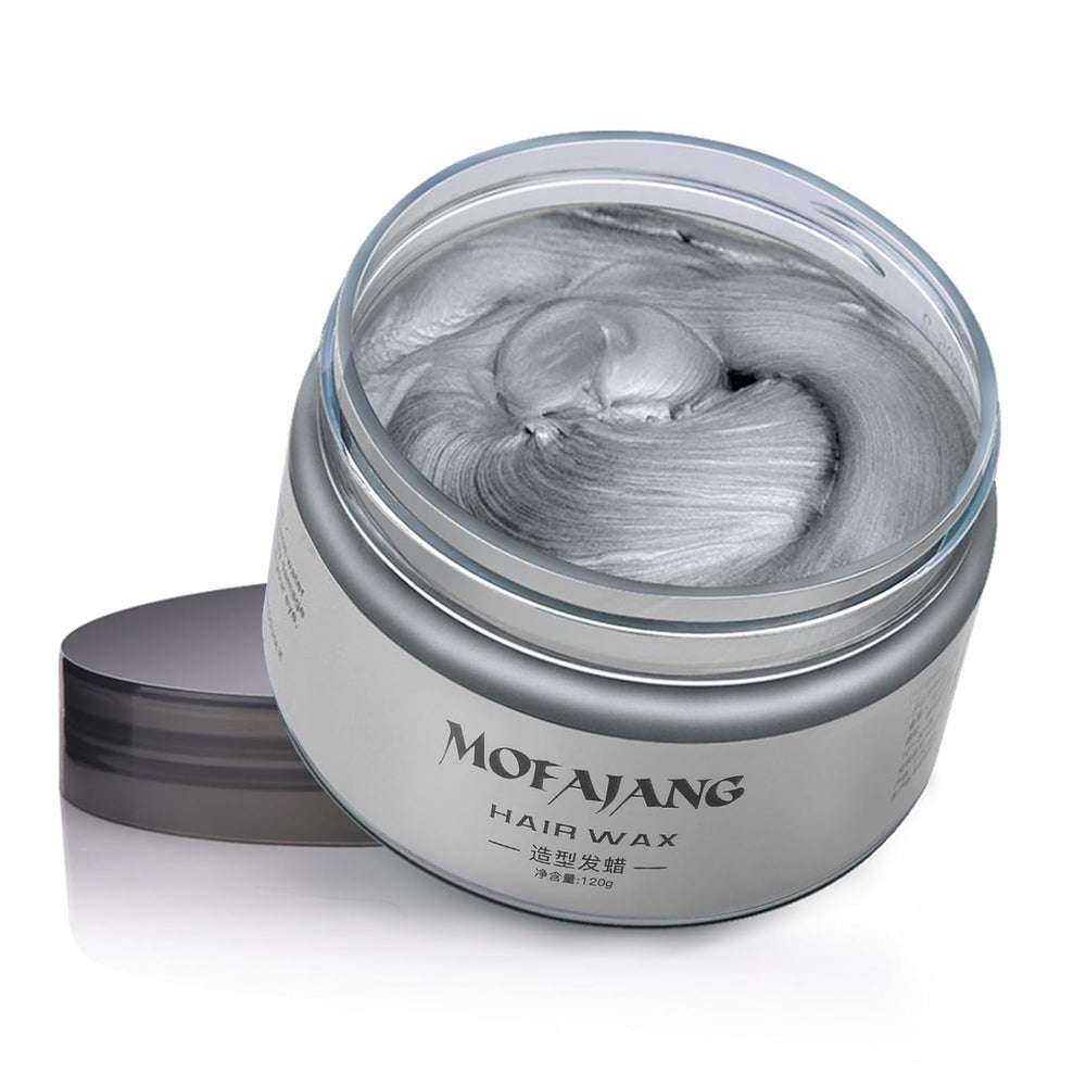 Cire de coloration capillaire temporaire Pommade naturelle, formule à base de plantes lavable pour hommes et femmes, cire de teinture capillaire mate pour fête, cosplay et Halloween, teinture capillaire sans graisse, 120 g (violet) Naty Shop Grip Hair Dye