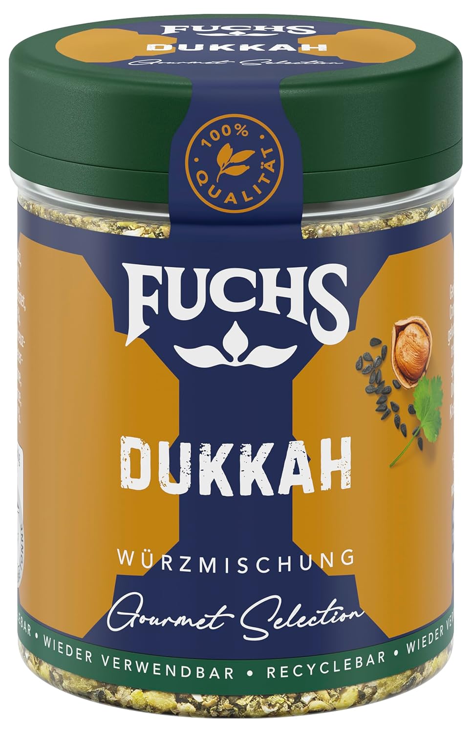 Fuchs Spices Gourmet Selection Moyen-Orient/Afrique - Mélange d'épices pour couscous et boulgour Mélange d'épices rechargeable pour assaisonner les plats de boulgour végétalien 55 g