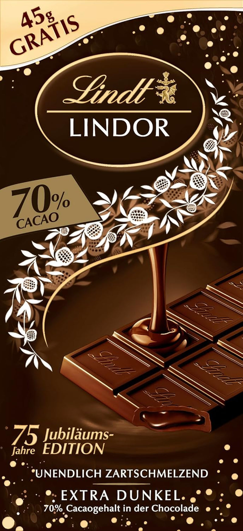 Chocolat Lindt | Sachets LINDOR pour cheesecake | 137g | 10 boules de chocolat au lait fourrées au cheesecake fondant | Cadeau chocolat