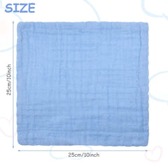 Serviettes bébé en mousseline, lot de 8 serviettes absorbantes en coton bio, 25 x 25 cm Mère et Bébé Naty Shop