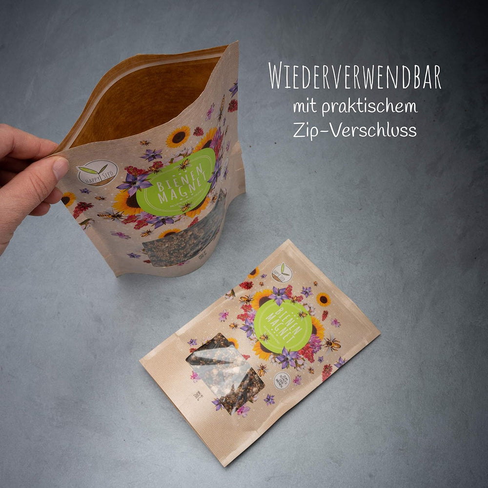 100 g de graines de fleurs sauvages pour un pâturage d'abeilles coloré – Mélange de graines de fleurs sauvages vibrantes et riches en nectar pour les abeilles et les papillons (comprend un eBook GRATUIT)