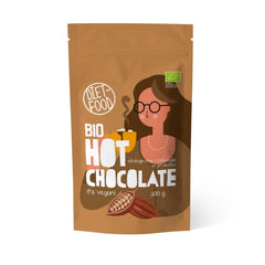 Chocolat chaud pour le régime Keto - riche en graisses - modéré en protéines et pauvre en glucides - sucré à l'érythritol, 200 grammes de cacao et chocolat chaud Naty Shop Bio Hot Chocolate
