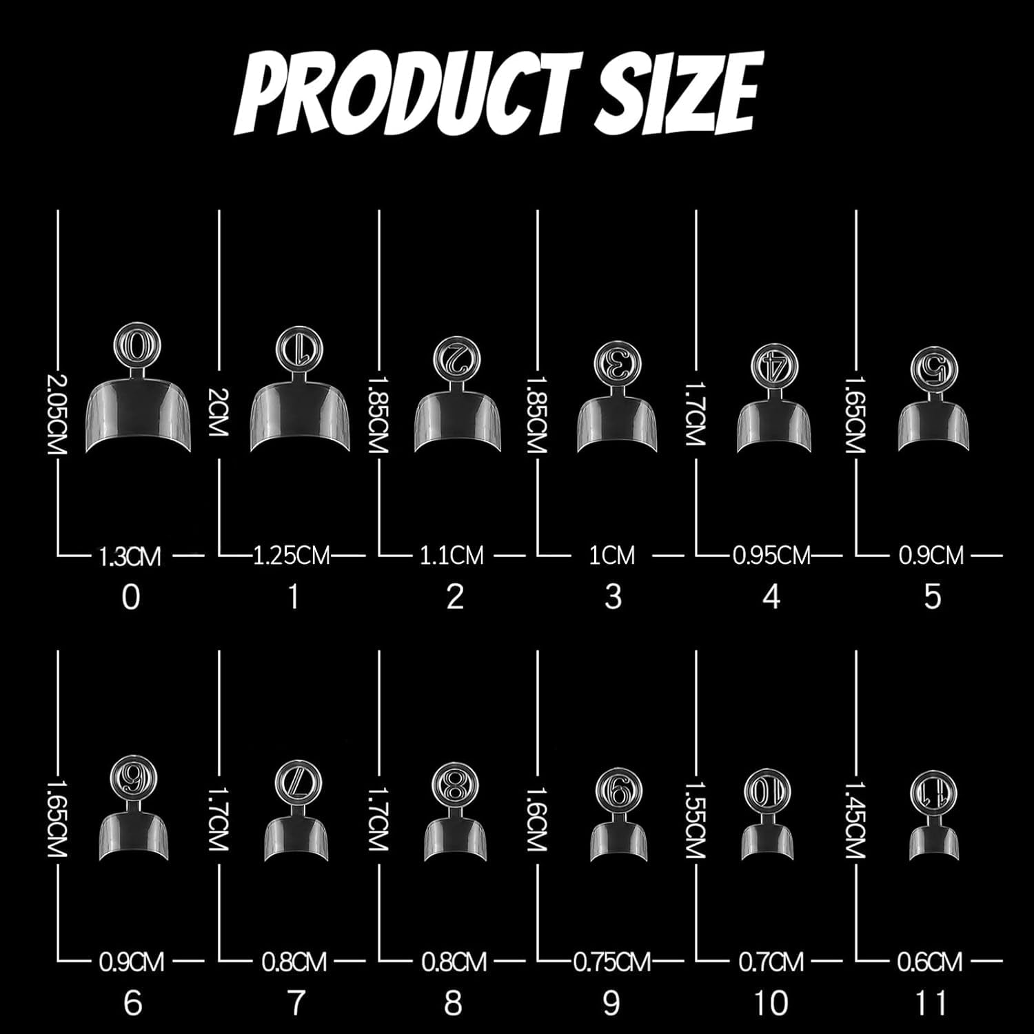 Faux ongles ovales, 12 tailles, pointes courtes, demi-couverture française, pour bricolage, Salon de manucure, Transparent, 600 pièces