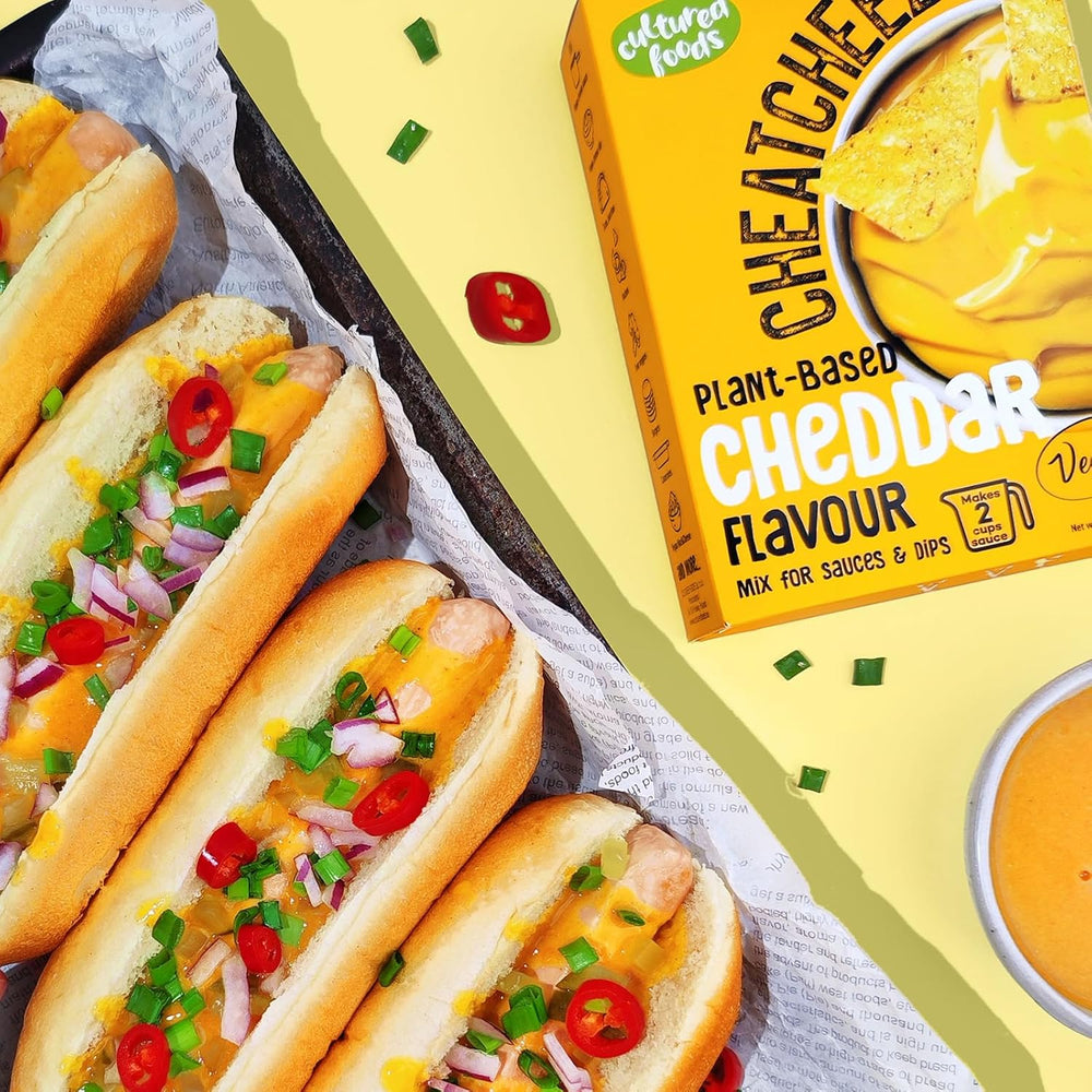 Cultured Foods Veganer Käse Käseersatz Laktosefrei Glutenfrei 2-er Set Gouda et Cheddar CHEATCHEEZ