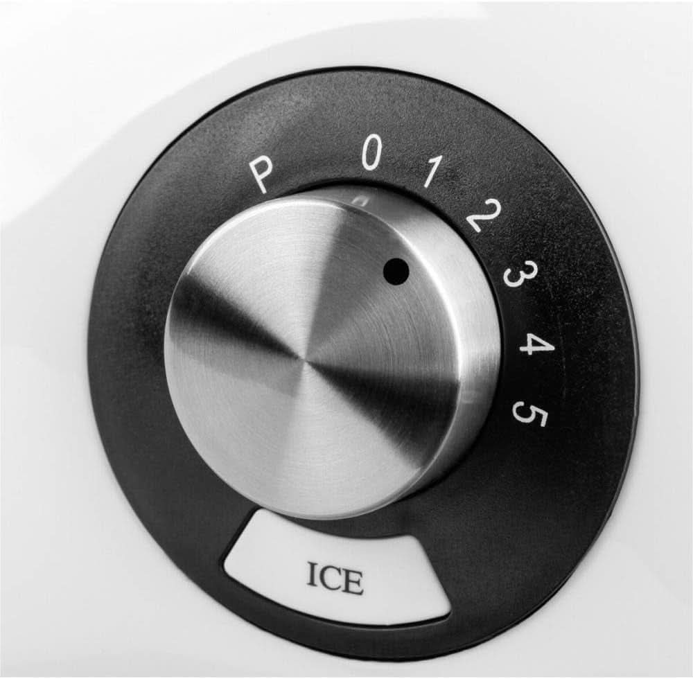 Gastroback 40898 Vital Basic, avec fonction de broyage de glace intégrée, mélangeur à moteur 600 watts, mélangeur à moteur, 1,5 litre, cuisine blanche Naty Shop