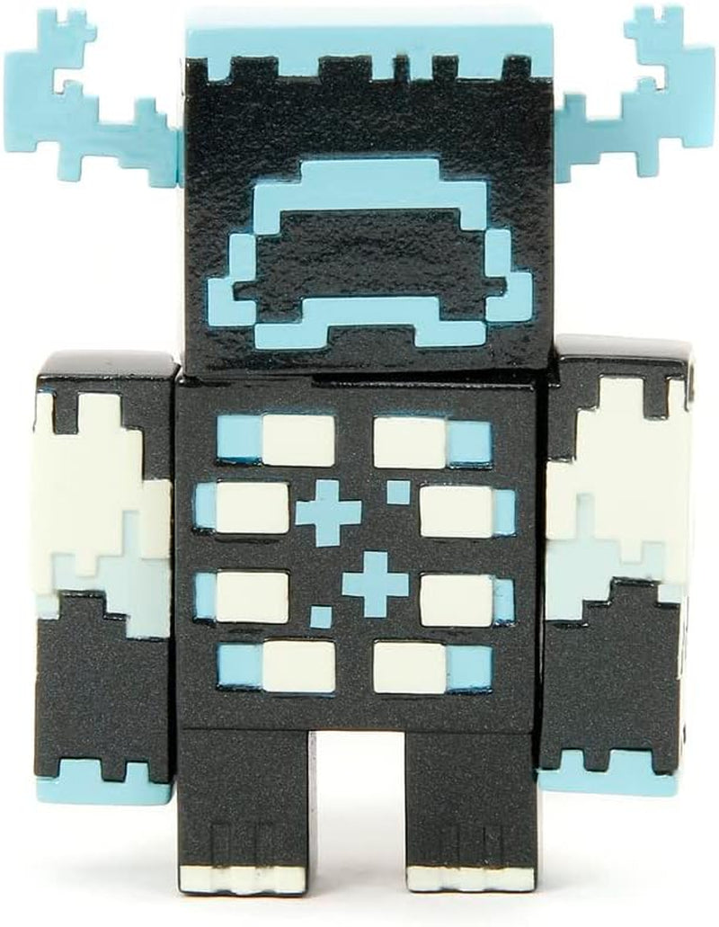 Jada Toys Ensemble de figurines Minecraft (4 pièces) en métal - Figurines à collectionner Minecraft Caves & Cliffs (Steve, Alex, Creeper et Warden) pour les joueurs et les collectionneurs 8+ 6 cm chacune Figurines Naty Shop
