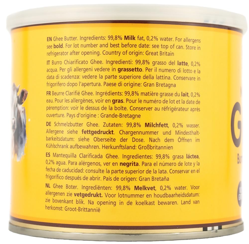 Grocer Planet Natural Ghee - Ghee clarifié 500g pour la cuisson Keto