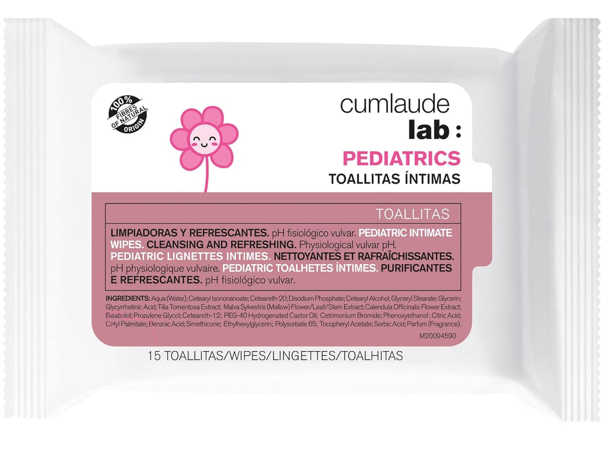 Lingettes intimes de laboratoire pour enfants, 15 pièces, nettoyantes et rafraîchissantes, valeur pH physiologique