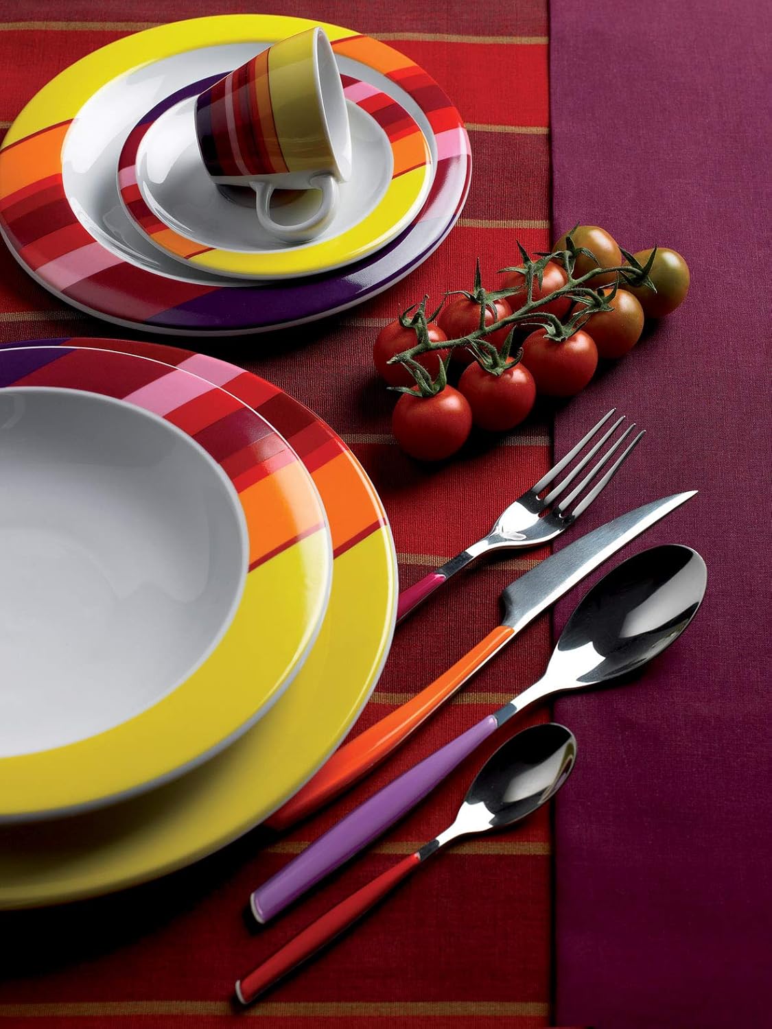 BUGATTI, Glamour, Ménagère pour 6 personnes, 24 pièces en acier inoxydable 18/10 Naty Shop