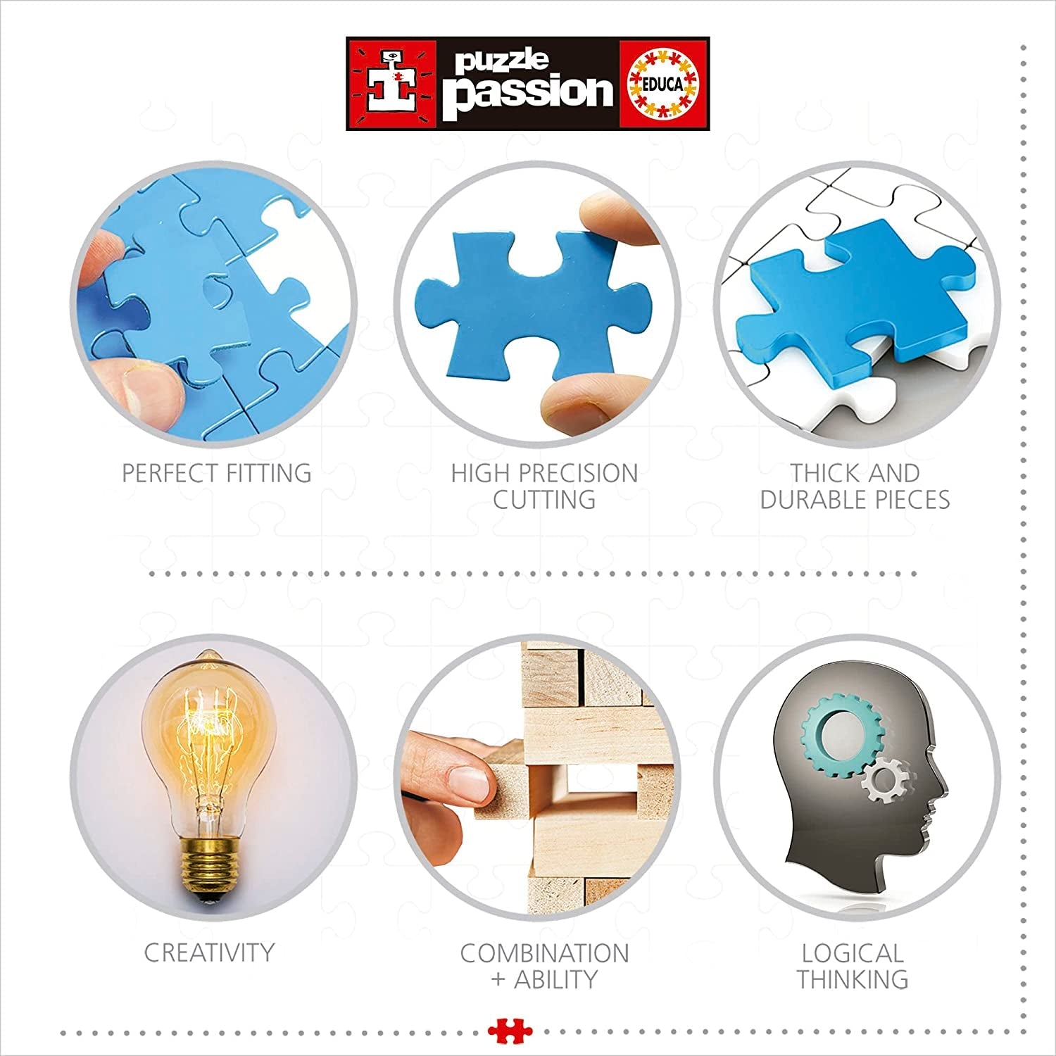 Educa - Puzzle 1000 pièces pour adultes | Merveilles du monde, puzzle de 1000 pièces pour adultes et enfants, attractions touristiques, carte du monde. Puzzle pour adultes à partir de 14 ans (19022) Puzzle Naty Shop