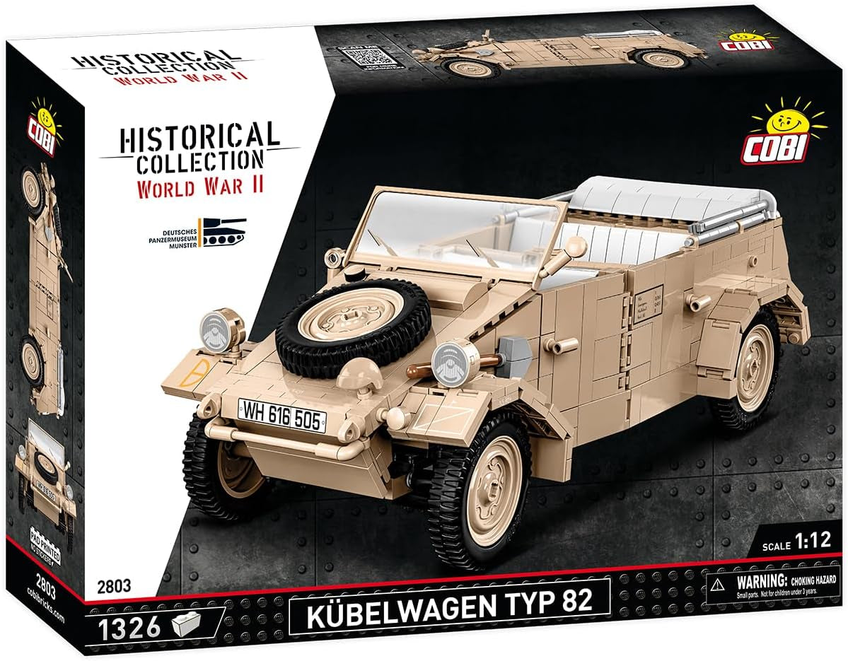 COBI 2803 Kubelwagen Personenkraftwagen TYP 82, Schwarz