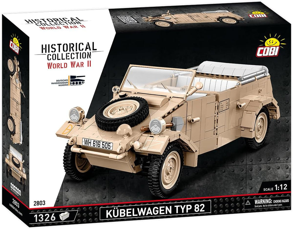 COBI 2803 Kubelwagen Personenkraftwagen TYP 82, Schwarz