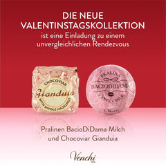 Venchi - Coffret 9 chocolats Baciodidama et Vegan Chocoviar Gianduia, sans gluten, Collection Saint Valentin Chocolats Naty Shop