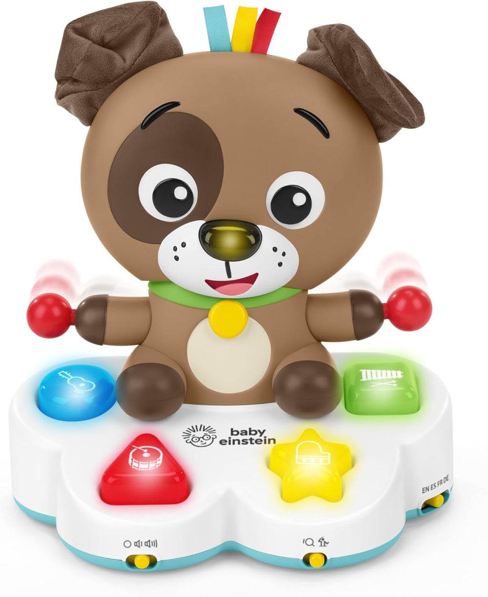 Baby Einstein, Drum & Learn Dean Jouet d'apprentissage musical - Jouet multi-sensoriel pour bébé, 2 modes de jeu, couleurs, formes et instruments, plus de 50 sons, à partir de 6 mois Jouets pour bébés Naty Shop Titre par défaut