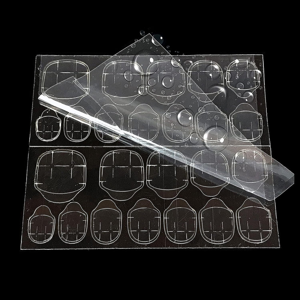 Bandes adhésives transparentes pour ongles, 360 pièces, colle Double face, décoration de manucure à faire soi-même