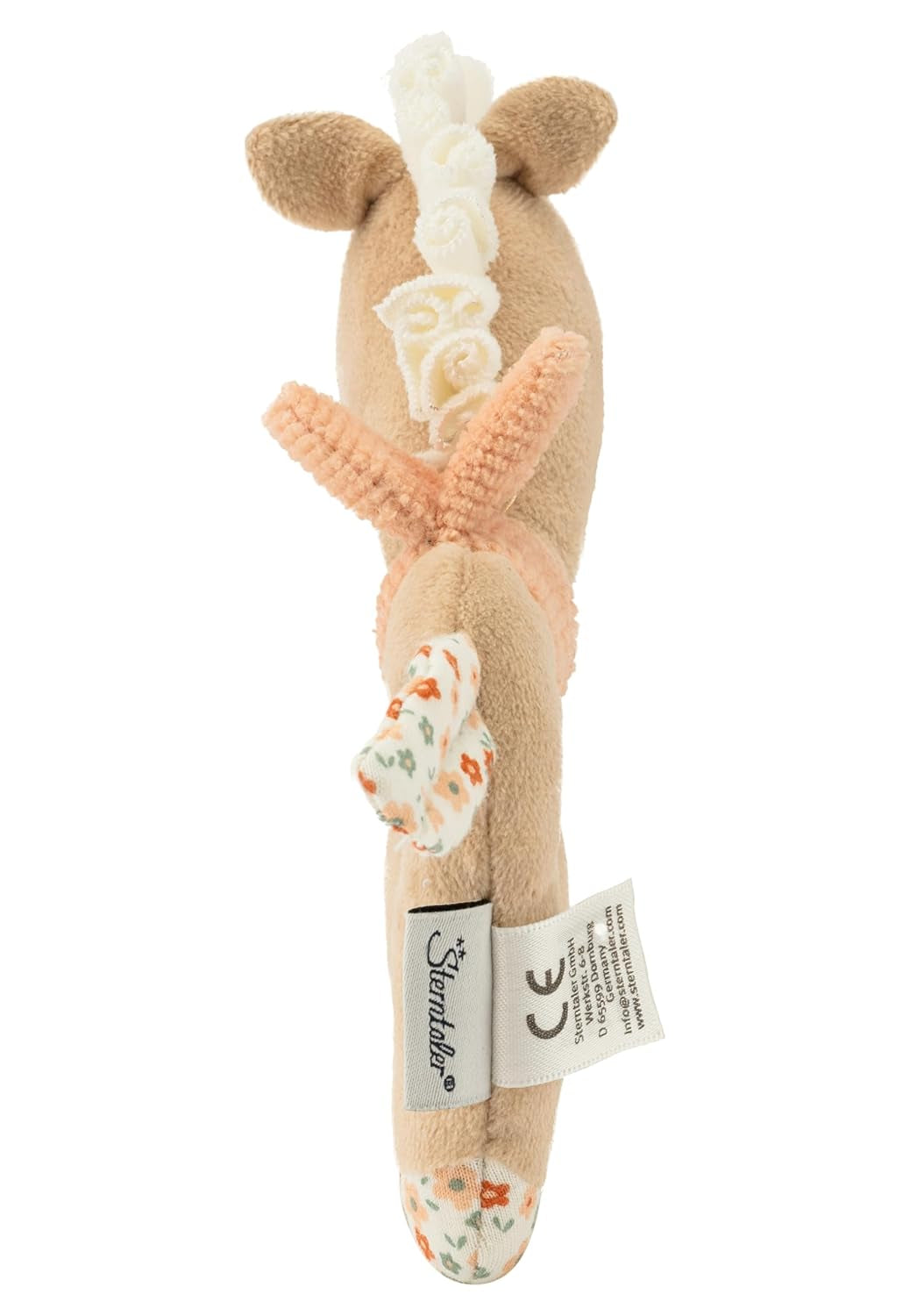 Sterntaler Sunny Horse Catching Toy - jouet de motricité pour hochet, toucher et jouer - jouet mignon pour bébés et enfants avec hochet comme ami fidèle - jouet pour bébé en tissu doux, beige clair Bebe Naty Shop Toys