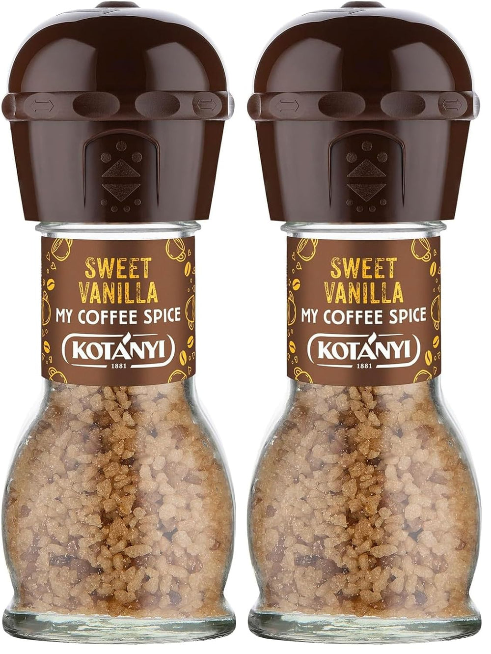 KOTÁNYI Vanilla Dream - charaktervoller Vanillegeschmack, Als Topping et raffiniertes Kaffeegewürz, Mühle 53g