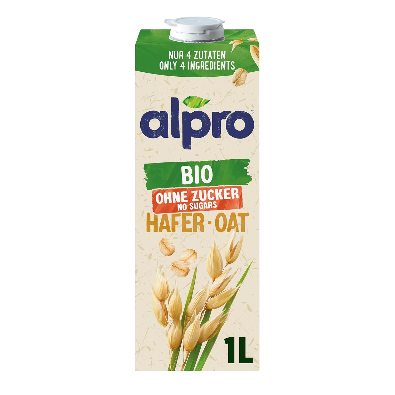 Alpro Bio Haferdrink Sans Sucre - Boisson végétale à l'avoine
