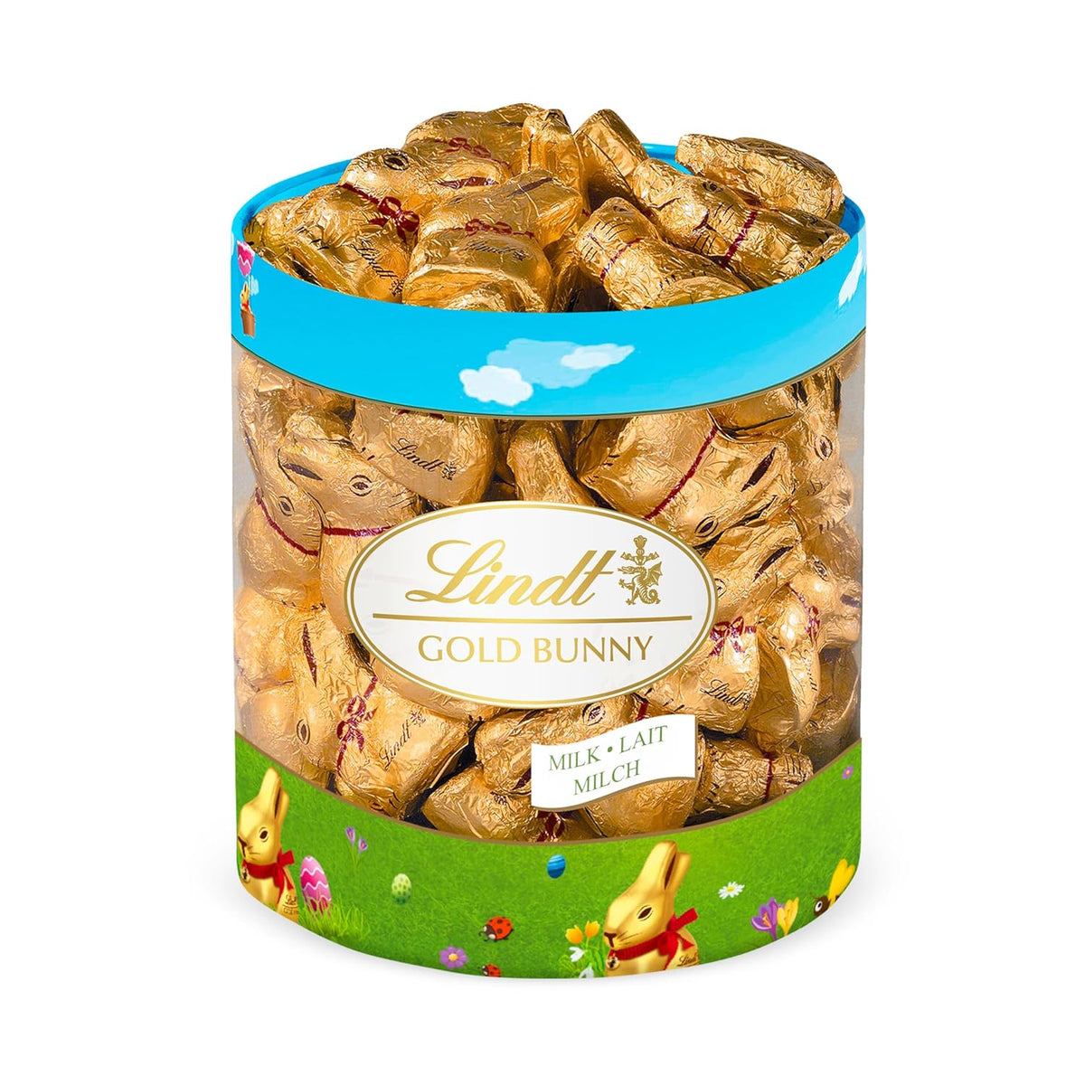 Lindt Mini Lapins Dorés Chocolat | Sachet 700g | 70 x 10 g de mini lapins dorés | Chocolat au lait dans un sachet | Chocolat de Pâques | Cadeau chocolat | Lapins en chocolat | Lapin de Pâques