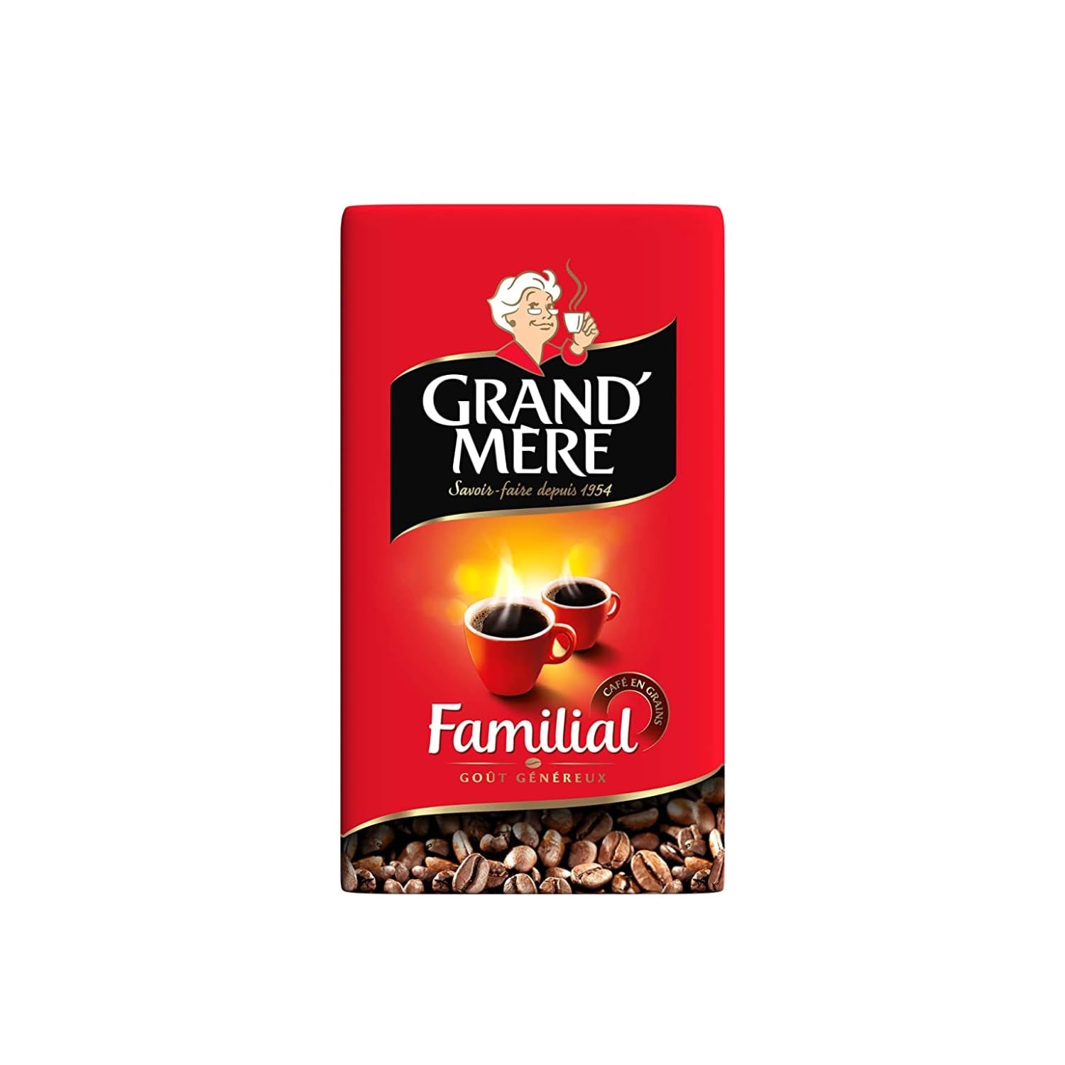 Café en grains familial GRAND'MÈRE - 1 kg