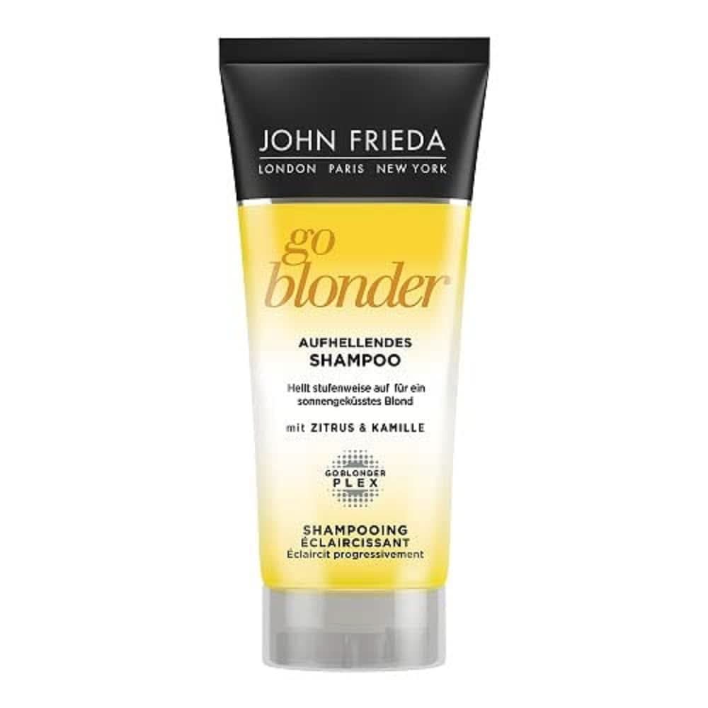 John Frieda Sheer Blonde Go Blonder Shampooing, 250 ml Douche et Bain Naty Shop Coffret 6 x 50 ml
