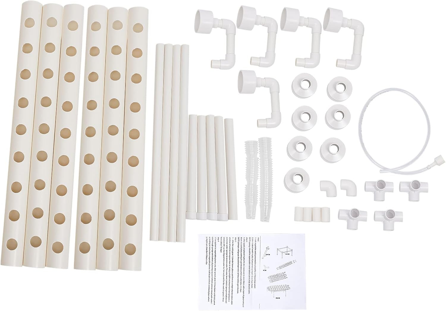 Système hydroponique Kit de culture de plantes hydroponiques et de légumes Système de plantation hydroponique Kit de jardinage Kit d'outils de jardin Sites de culture hydroponique Hydroponisches Anzuchtsystem 54LöCher 6Rohr