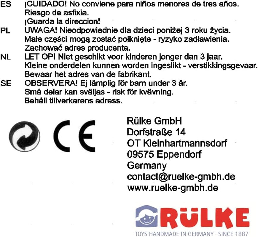 Jouet en bois Rülke 23112 Dollhouse, couleurs bois, rouge Maisons de poupées Naty Shop