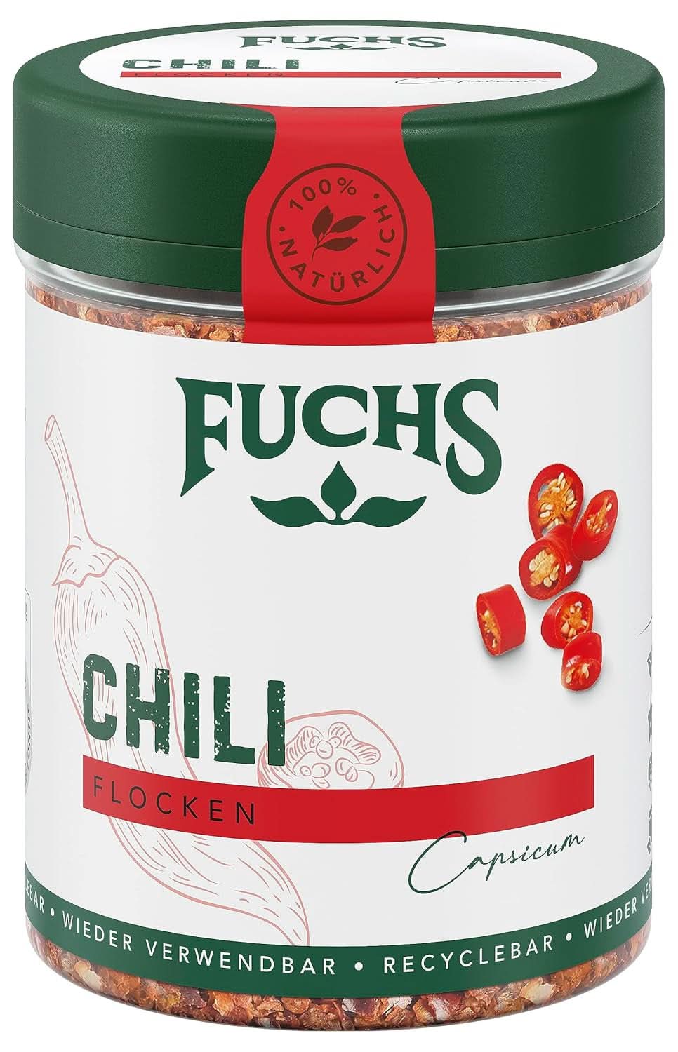 Flocons de piment Fuchs, 50 grammes Condiments Naty Shop