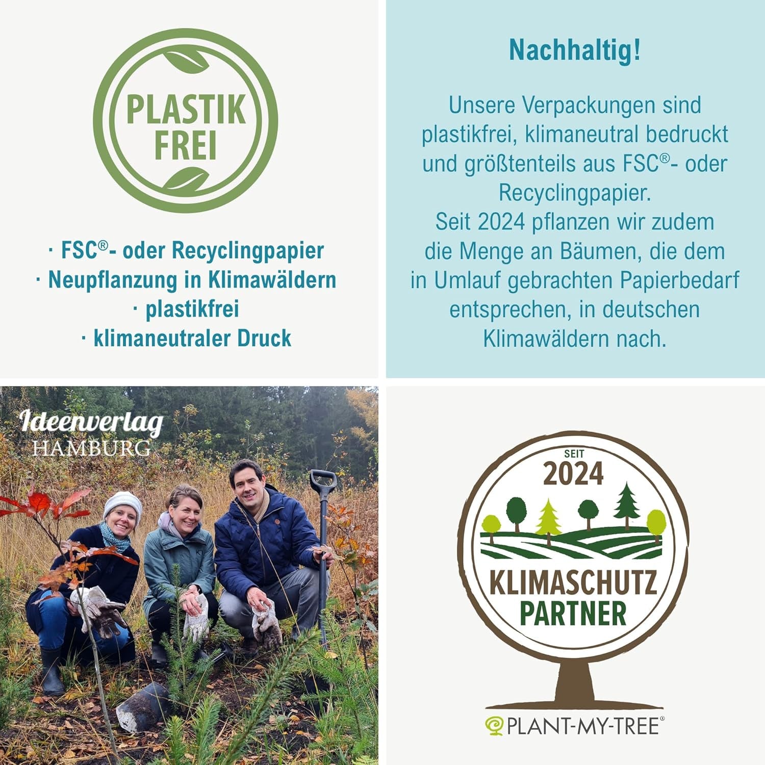 10x "Glück to grow" Semenbomben als Glückbringer 2026 & Blumensamen Geschenk | Mitbringsel Erwachsene & kleine Gastgeschenke Silvester - Kleeblatt Glückbringer Prüfung - inkl. Ensemble de cartes-cadeaux