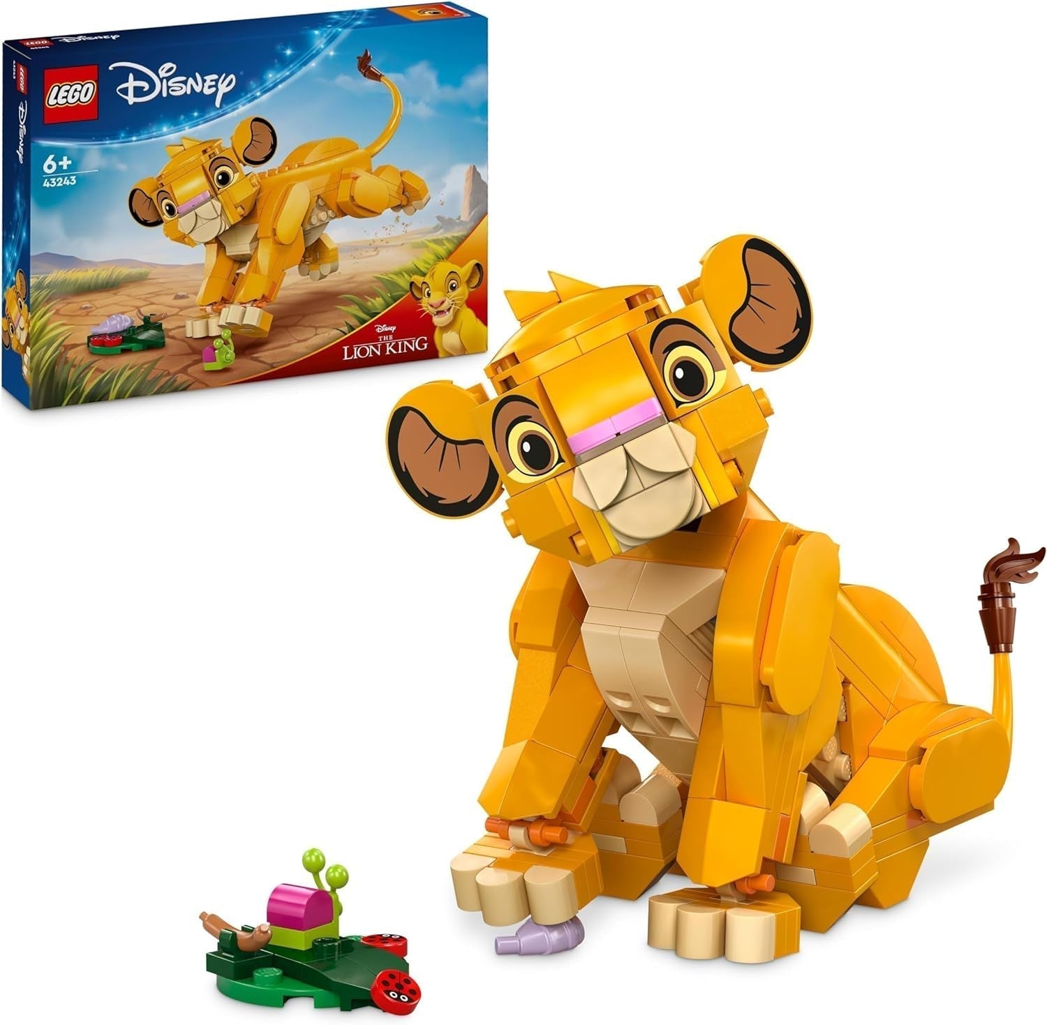 LEGO Ç€ Disney Simba, le lionceau du roi lion, jouet de construction pour enfants, set de jeu fantastique avec la figure du lion, idée cadeau sympa pour filles et garçons à partir de 6 ans, jouet pour enfants 43243 Jeux de construction Beuche den LEGO-Store Titre par défaut