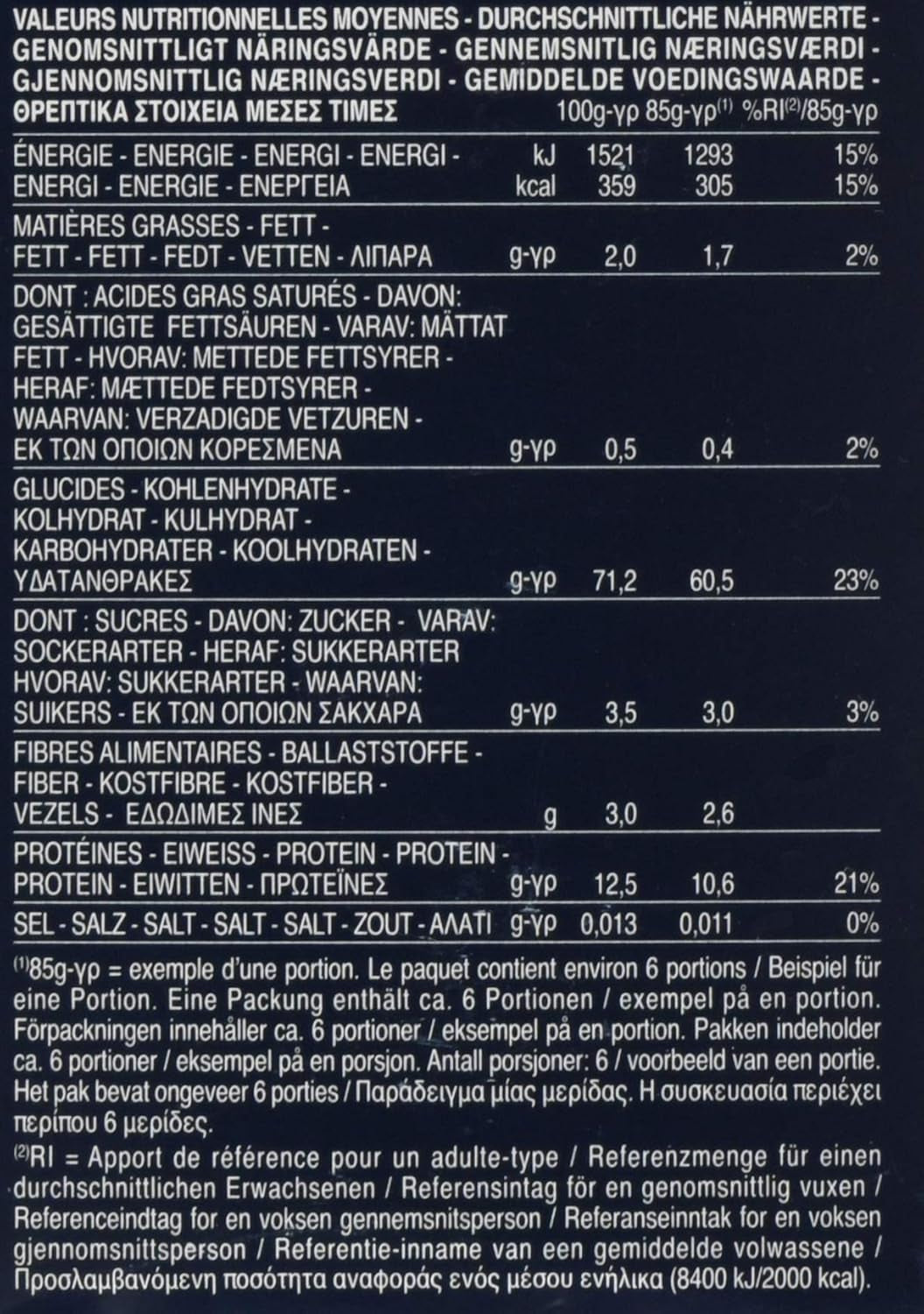 Pasta Barilla Collezione Fusilli Morceaux Courts, (1 x 500 g)