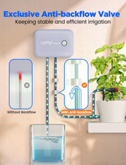 Système d'arrosage automatique d'intérieur WiFi, système d'arrosage télécommandé par application pour 10 plantes en pot, kit d'irrigation goutte à goutte automatique, arrosage des plantes d'intérieur (gris) (gris, Gen-3)