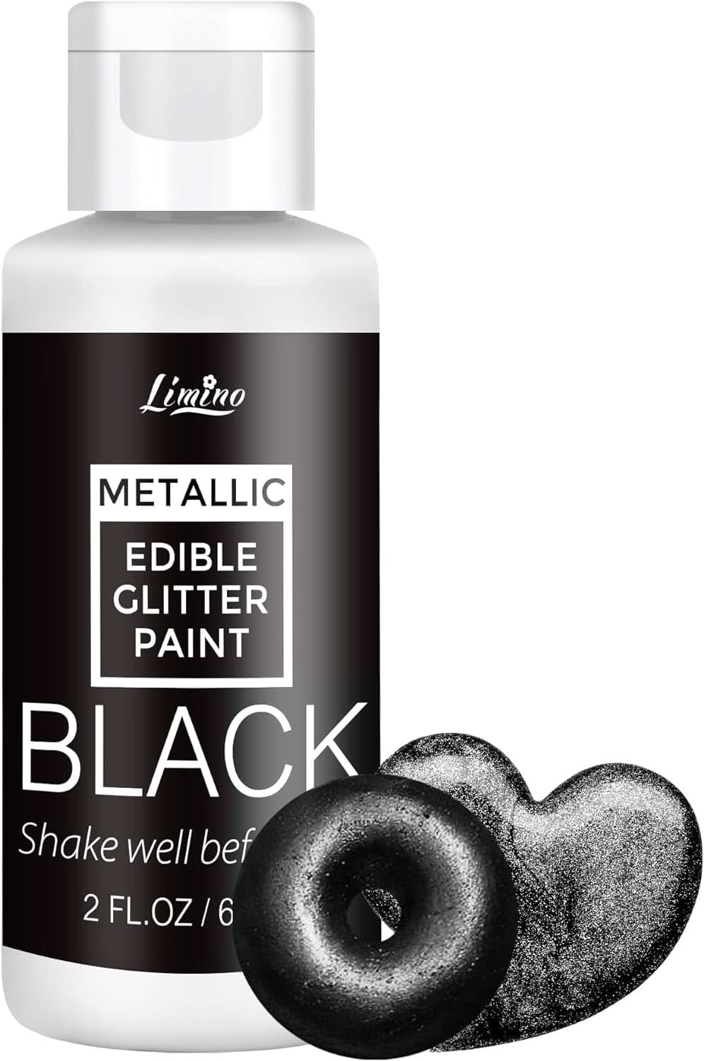 Paillettes alimentaires liquides, 60 ml Naty Shop Noir