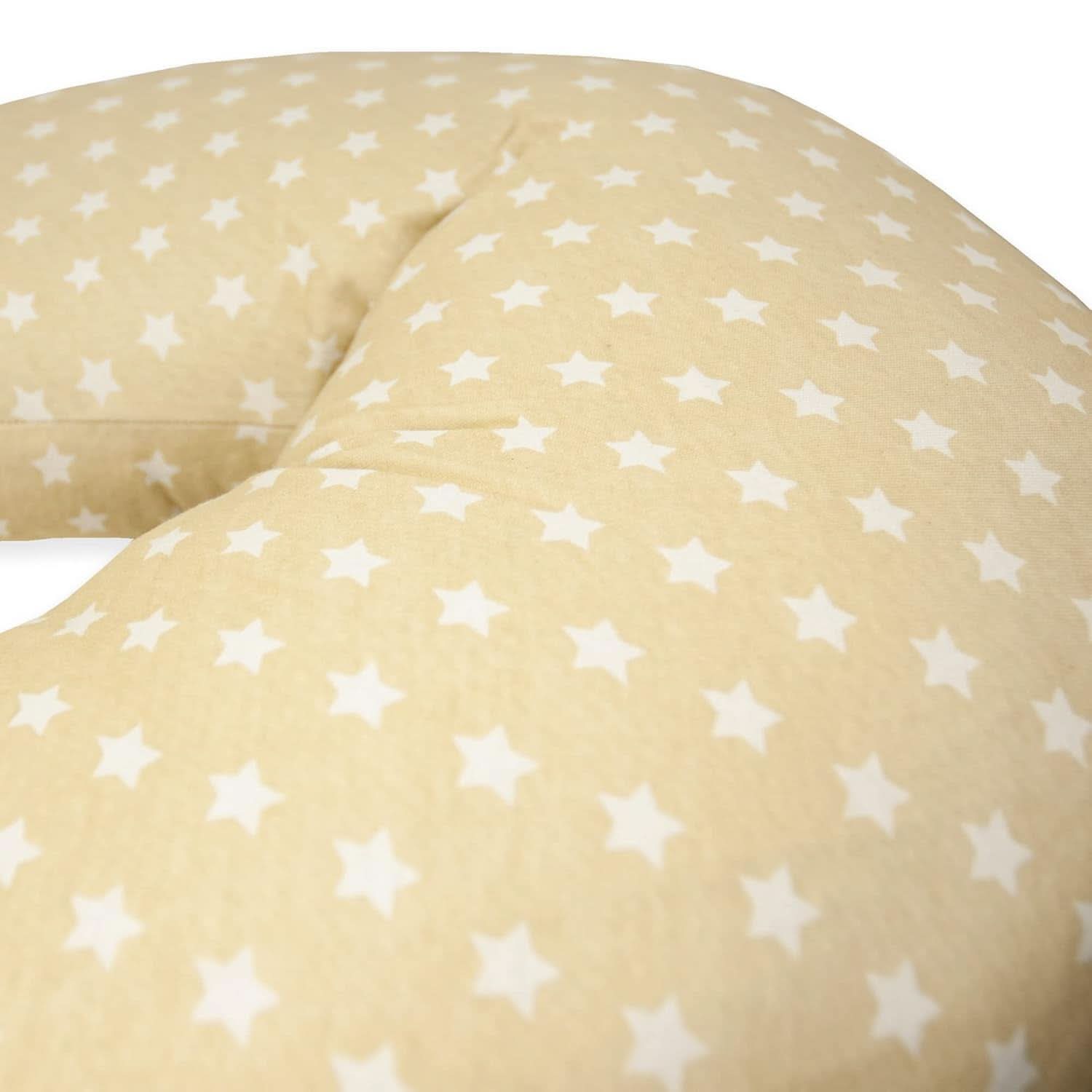 Coussin d'allaitement pour nouveau-né, XL, housse 100% coton, amovible et lavable, garnissage polyester, motif étoile Accessoires Alimentation et Allaitement Bebe Naty Shop